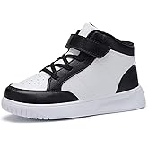 Yadurdu Kids Sneakers Boys Running Shoes Girls High Top Casual Lightweight Classic Adjustable Strap Sneakers
