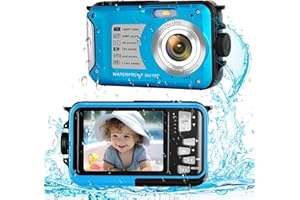 Waterproof Camera, 11FT Underwater Camera 1080P Full HD Underwater Camera with 30 Megapixel 16x Digital Zoom, Underwater for 