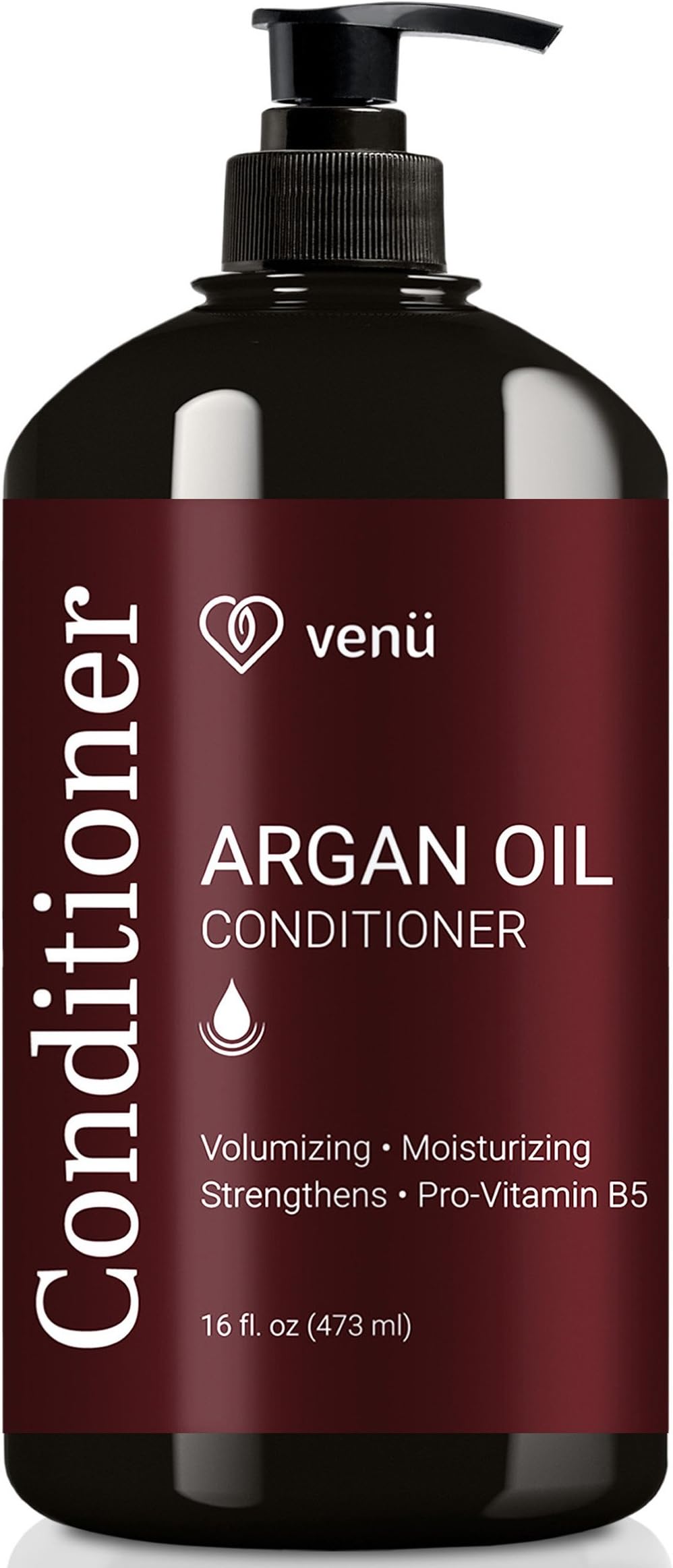 Argan Oil Conditioner - Volumizing, Hydrating and Detangling For all Hair Types - All Natural Sulfate Free Essential Oils - Safe for Color Treated, Chemically Processed and Curly Hair – by Venu