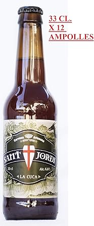 CAJA 12 BOTELLAS CERVEZA CUCA 33 CL SANT JORDI: Amazon.es: Alimentación y bebidas