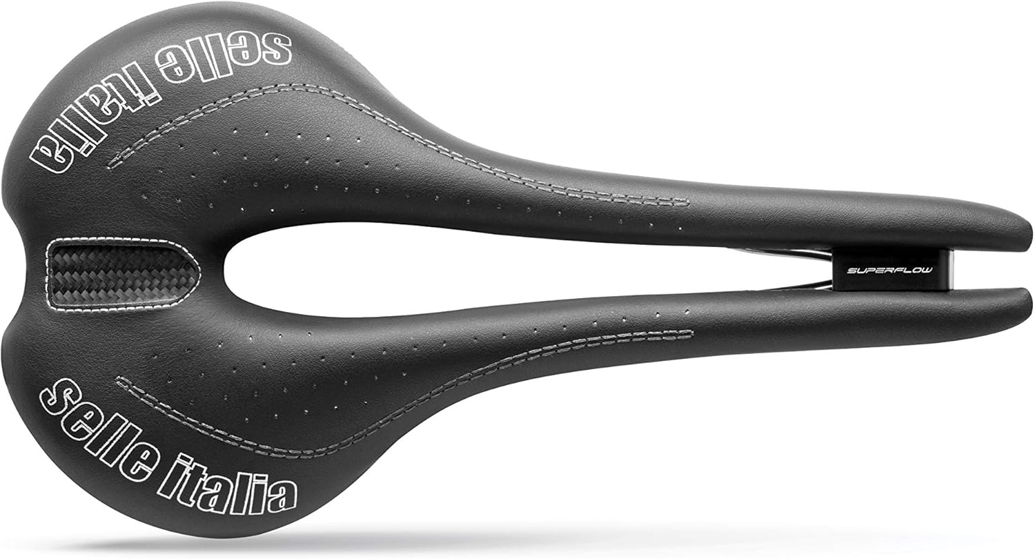amazon com selle italia flite superflow road bike saddle comfortable road bicycle seat for men and women 285 x 147mm 260g black sports outdoors selle italia flite superflow