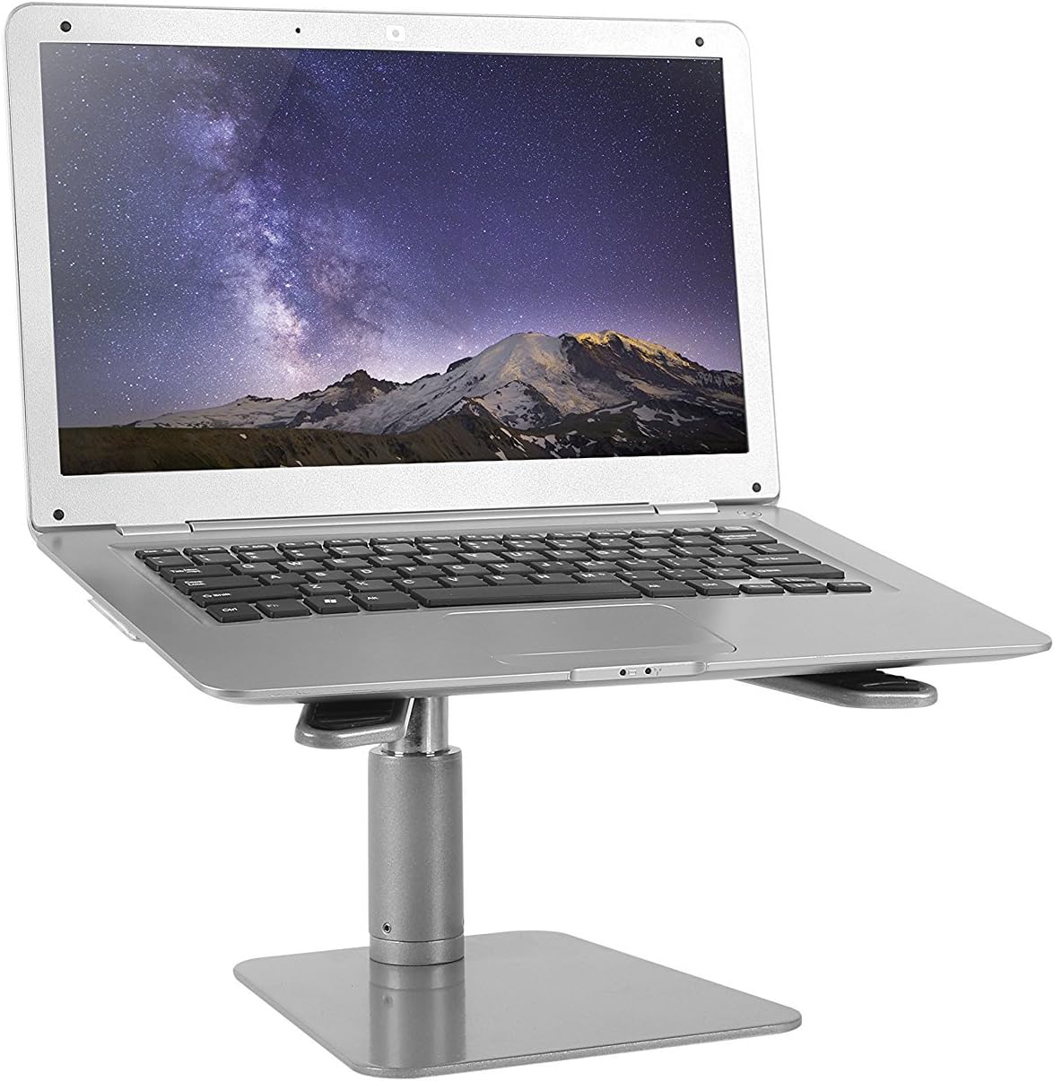 Rife Stepless Slanted Laptop Adjustable Height Riser Stand To Lift and Tilt Your Notebook