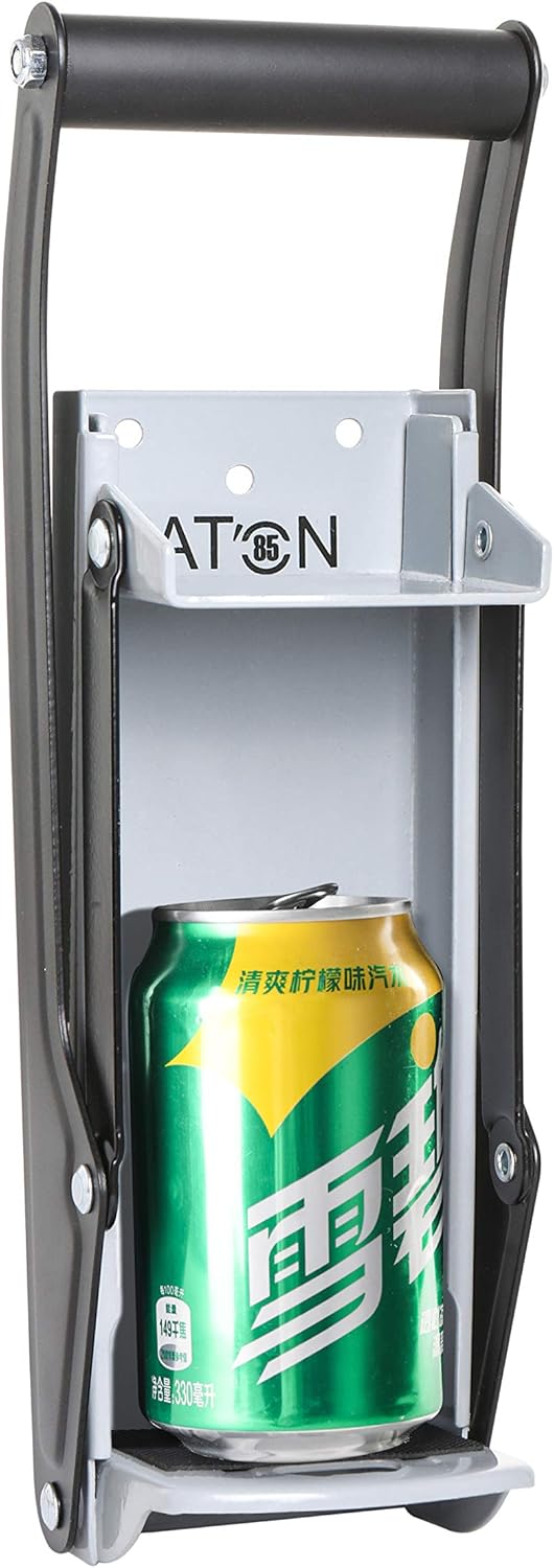 Metal 16 OZ. Can Crusher/Smasher with Bottle Opener, Heavy Duty Wall Mounted for Aluminium Seltzer, Soda, Beers cans / Recycling Tool