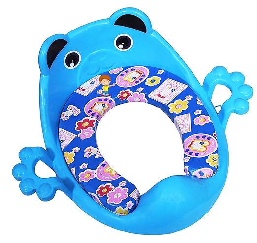Flipzon Premium Baby Cushioned Potty Seat with Easy Grip Handles and Comfortable seat (Blue)