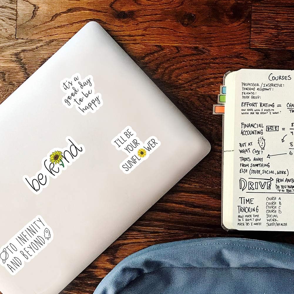 100PCS Inspirational Quote Stickers for Water Bottle,Motivational Encouragement Stickers for Laptops Computers Phone Water Bottle Suitable for Students,Teachers and Company Employees: Computers & Accessories