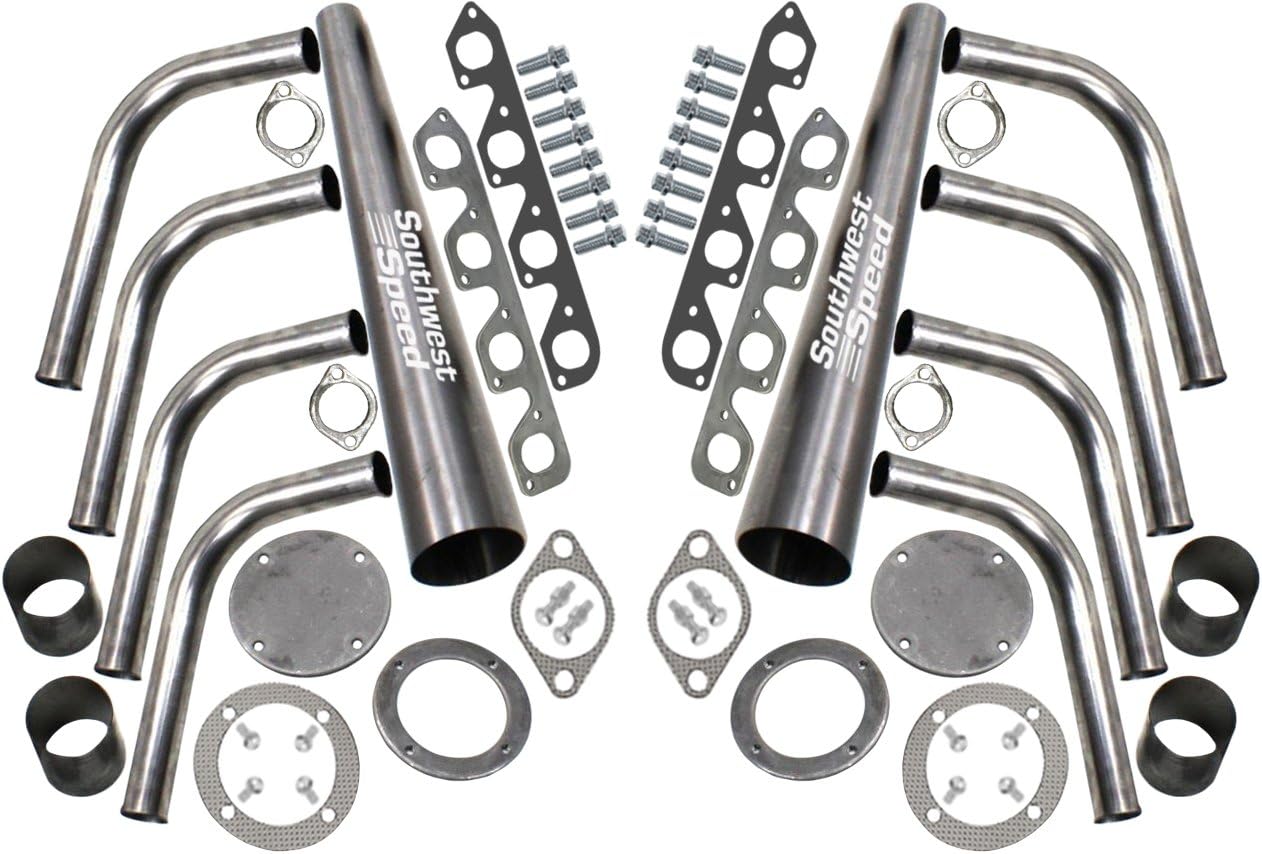 NEW SOUTHWEST SPEED WELDTOGETHER LAKE STYLE HEADER KIT WITH 3 1/2