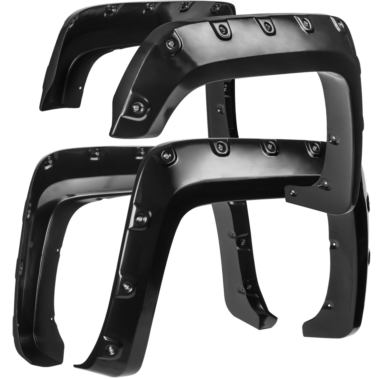 Fender Flares for 0216 GMC Sierra Denali (Pack of 4) Bolt On Pocket Style Wheel Fenders Flare