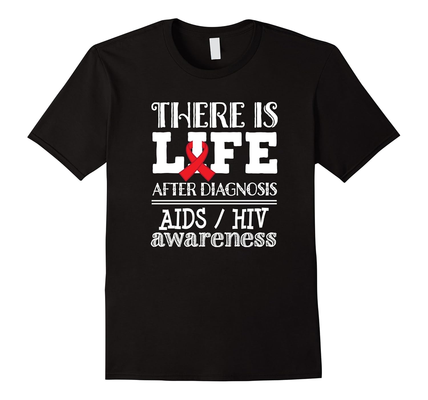AIDS HIV Awareness Red Ribbon Support T-shirt-Art – Artvinatee