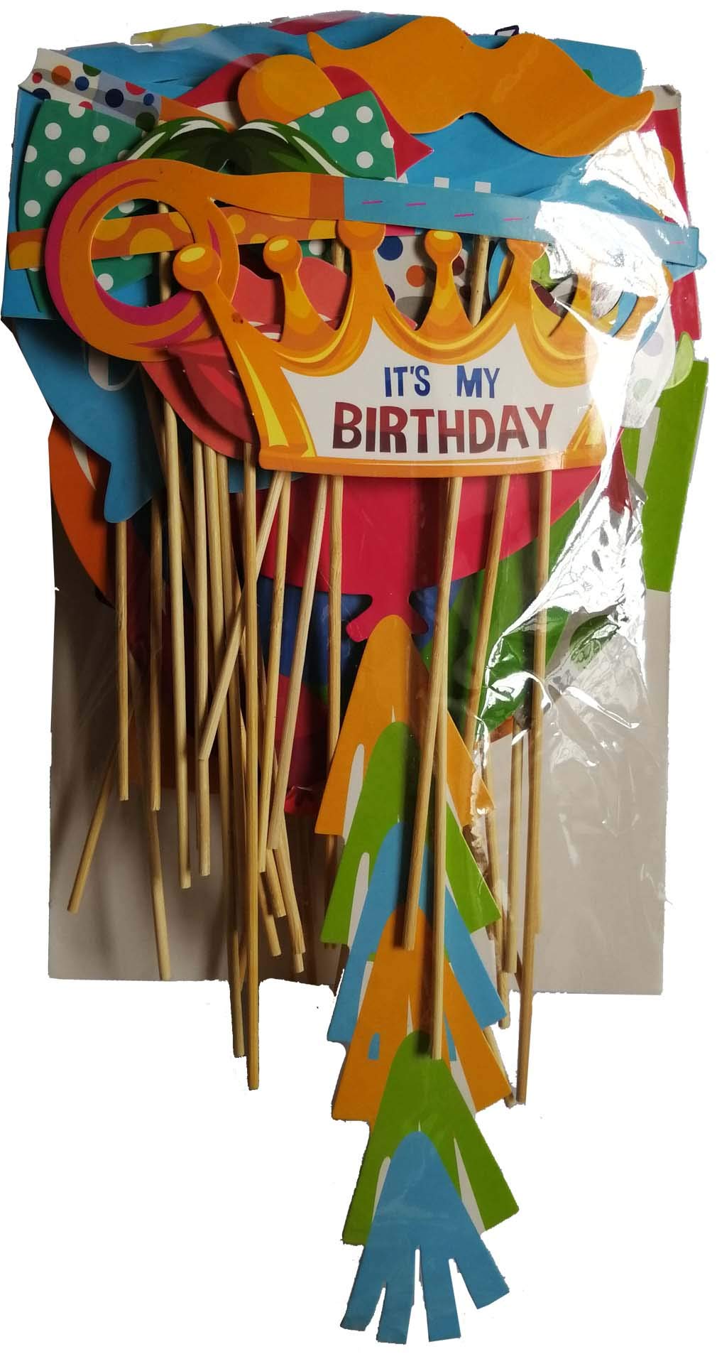 HESHIFENG. party & accessories Angebrachte Geburtstag Foto Requisiten,NO DIY Geburtstagsparty Photo Booth Props (38pcs Geburtstag)