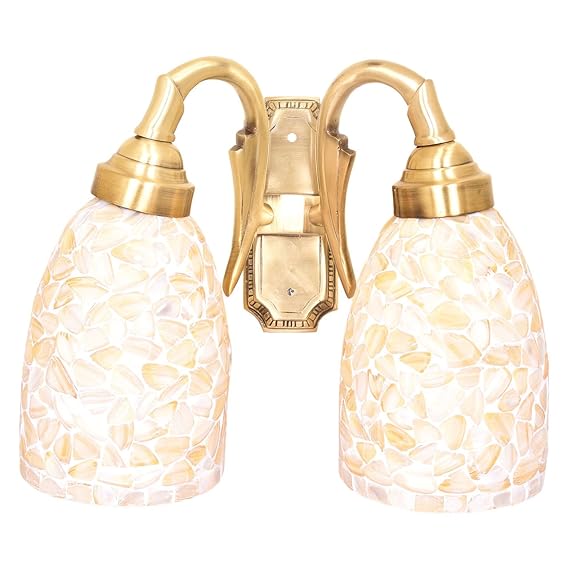 Chauhan Brother Electric Golden Brass Wall Light