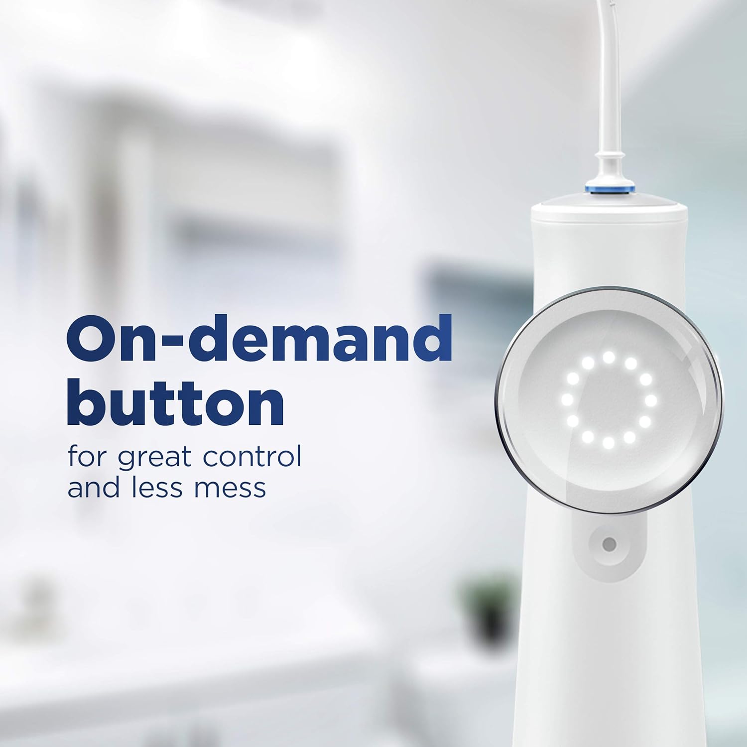 Oral-B Water Flosser Advanced, Cordless Portable Oral Irrigator Handle with 2 Nozzles: Beauty