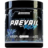 Cutler Nutrition High Stim Pre Workout Powder Prevail Rush Preworkout for Men & Women for Intense Pumps Energy and Focus with Caffeine NO3T Betaine and Dynamine | Sour Blue Razz (20 Servings)