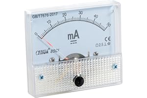 Cloudray 50mA Ammeter HUA 85C1 DC 0-50mA Analog Amp Panel Meter Current Tester