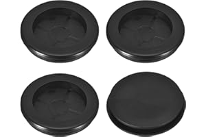 uxcell 4Pcs Rubber Grommets 2" (50mm) Drill Hole, 1-2/4" (41mm) ID Single Sided Hole Plugs Ring Gasket for Firewall Cable Wir