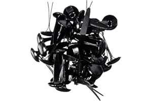 Eyelet Outlet Round Brads, 8mm, Black