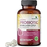 Futurebiotics Women's Probiotic 50 Billion CFU + Prebiotic with Cranberry & D-Mannose – Digestion Immune and Urinary Tract Support, Non-GMO, 60 Vegetarian Capsules
