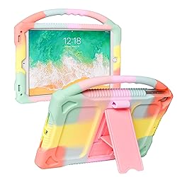 JOGUIIA iPad 6th/5th Gen Silicone Kids Case with