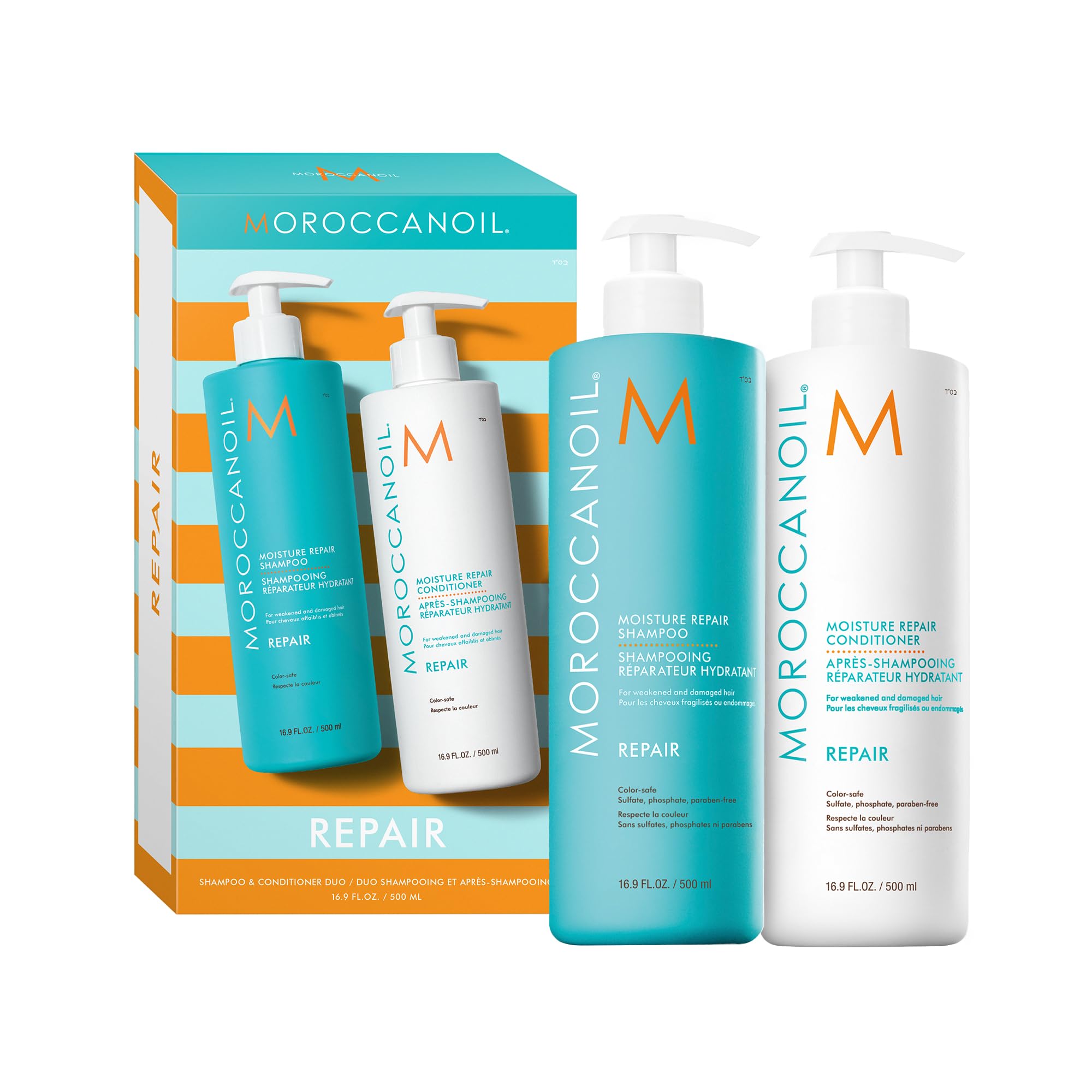 Moroccanoil Repair Shampoo & Conditioner Half-Liter Set