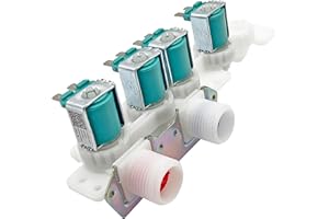 INRUWO WH23X29538 Washer Water Inlet Valve Fit for GE GFW550SSN0WW GFW550SPR0RS GFW550SPR3RS GFW550SPN2DG GFW550SPN1DG GFW550SPN3DG GFW550SSN3WW GFW550SSN1WW GFW550SSN2WW GFW550SPR4RS GFW550SPR5RS