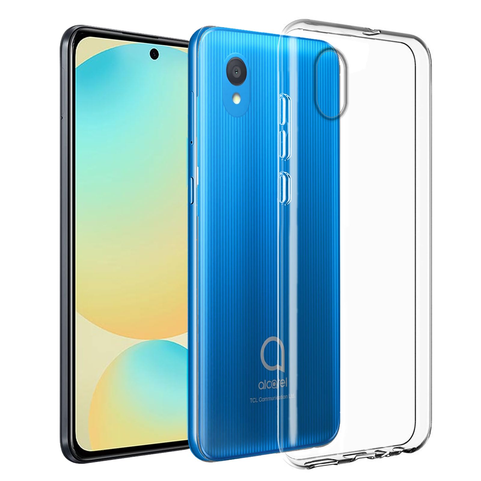 LYZXMY Case Compatible with Alactel 1 2021 / Alactel 1 2019 (5.0") Transparent Cover Bumper Flexible TPU Soft Silicone Phone Case Clear Shell