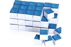 Retainbre Pool Chalk Billiard Cue Chalk Pool Cue Chalk Cubes Pool Stick Accessories Pool Table Chalk Box 72 Cubes (Blue)