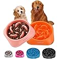 YINEYA 2PCS Slow Feeder Dog Bowls, Pet Supplies That Slow Down Eating, Pet Food Bowls, Maze Dog Puzzle Feeder for Medium Breed