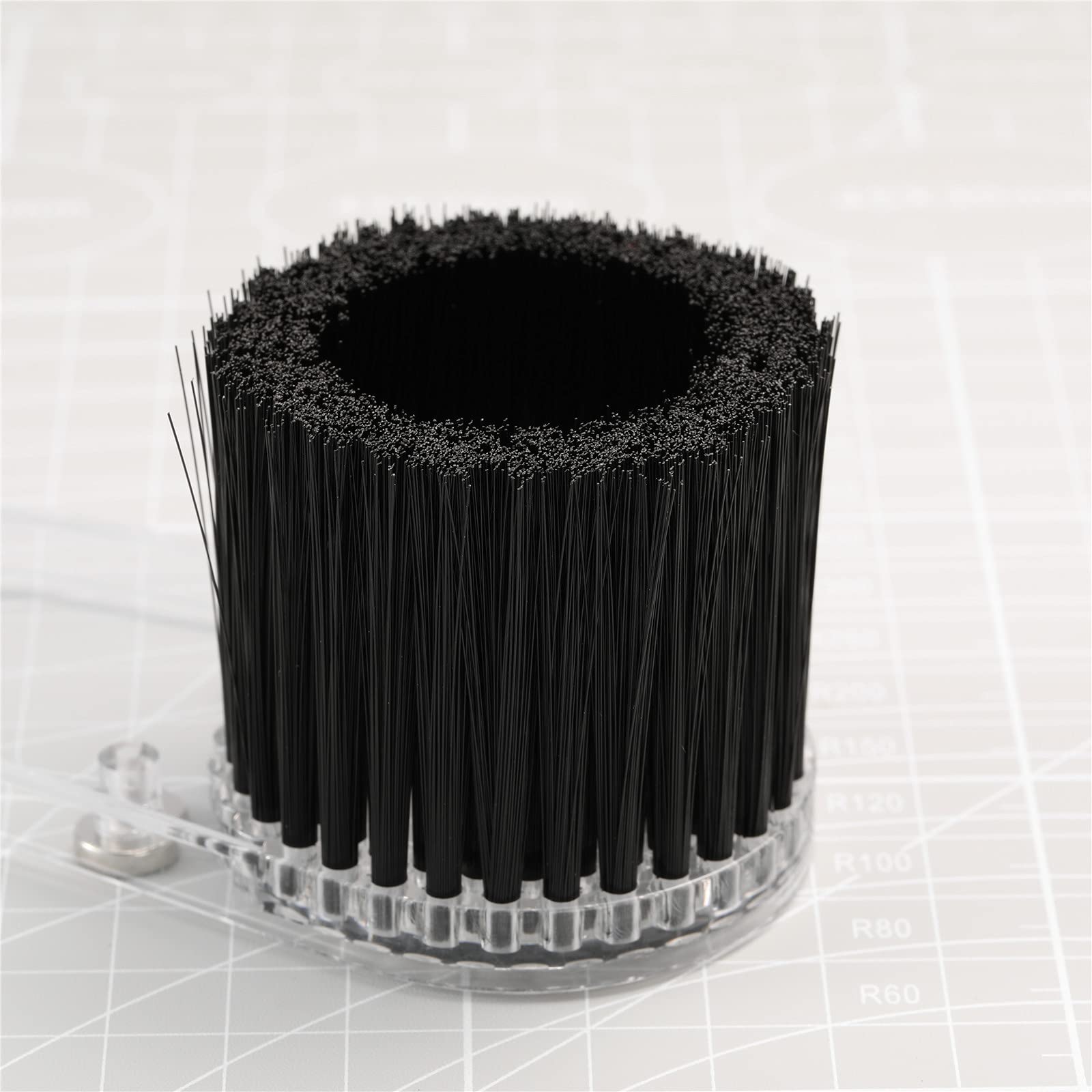 Genmitsu CNC Dust Shoe ABS Cover Cleaner for 3018 Series CNC Router/CNC Machines with a 42mm Diameter Motor, Hose Adapter Outer Diameter 38mm (1.5″), Transparent