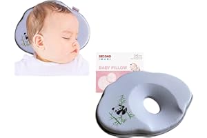 GENERIC Baby Pillow for Sleeping for Newborn Head Support Soft & Cozy Prеvents FΙat Hеad Stroller Bassinet Insert Flat Design Almohadas para Bebes (Panda)