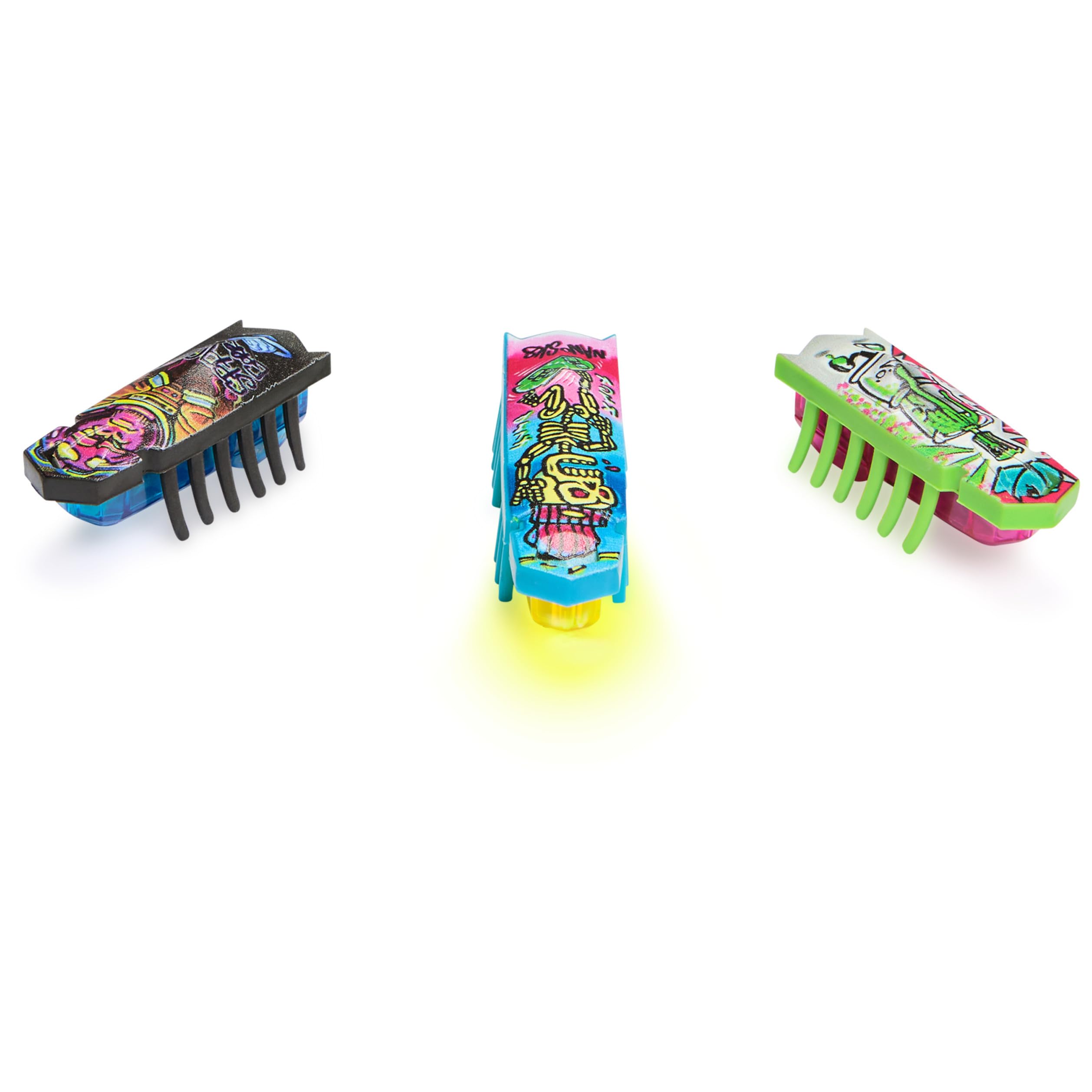 HEX BOTS Nano Land, Sensory Toys for Kids & Cats with Over 40 Pieces & 3 Nano Bots, Toy Playsets & Mini Robot Toy for Kids Ages 3 & Up, Batteries Included