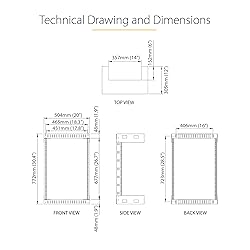 StarTech.com 2-Post 15U Heavy-Duty Wall-Mount