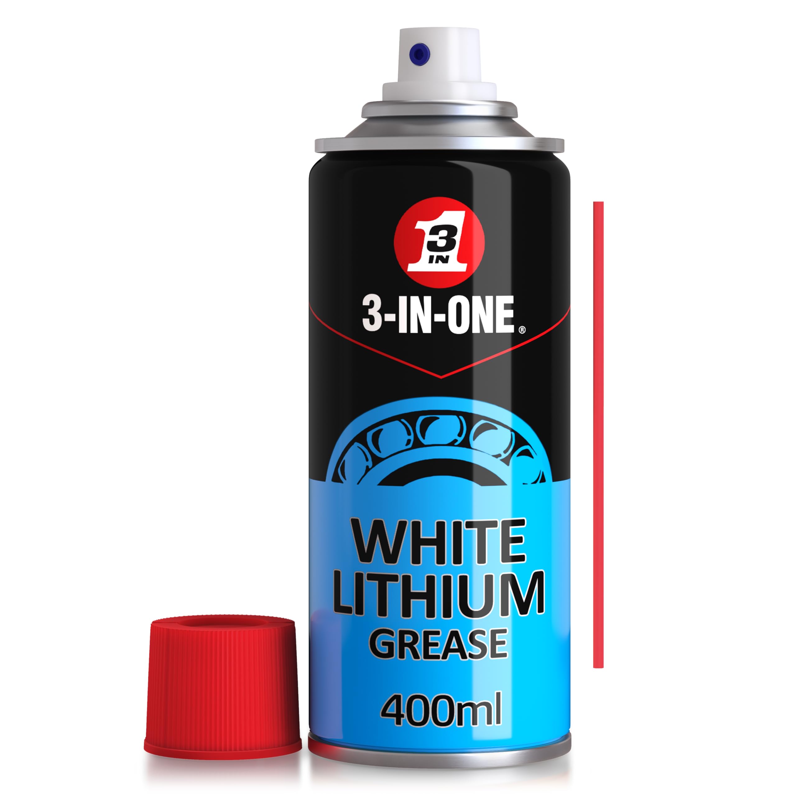 3-IN-ONE White Lithium Grease 400ml - Long-Lasting Lubrication for Precision Mechanisms and Metal to Metal Applications