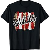 Wildcats Splash Red White Black School Spirit T-Shirt