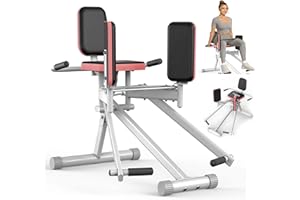 EPHESPORT Hip Abductor Machine for Home Gym with Booty Resistance Band, Compact Glute Machine & Leg Exercise Equipment with 2-Level Adjustable Resistance, Butt Thigh Exerciser