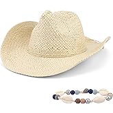 Straw Cowboy Hats for Women Cowgirl Outfits for Women Beach Hats Brown Cowboy Hat Summer Hat for Men Sombrero Coastal Cow Girl Outfits Western