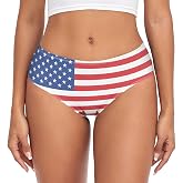 PBJCKAH Soft Underwear Women Briefs Flag Colored Breathable Ladies Hipster Panties XS-XXL