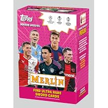 Amazon.com: 2023-24 Topps UEFA Club Competitons Merlin Value Box 