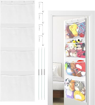 VISATOR Over Door Storage Teddy Hammock for Stuffed Animals & Toys