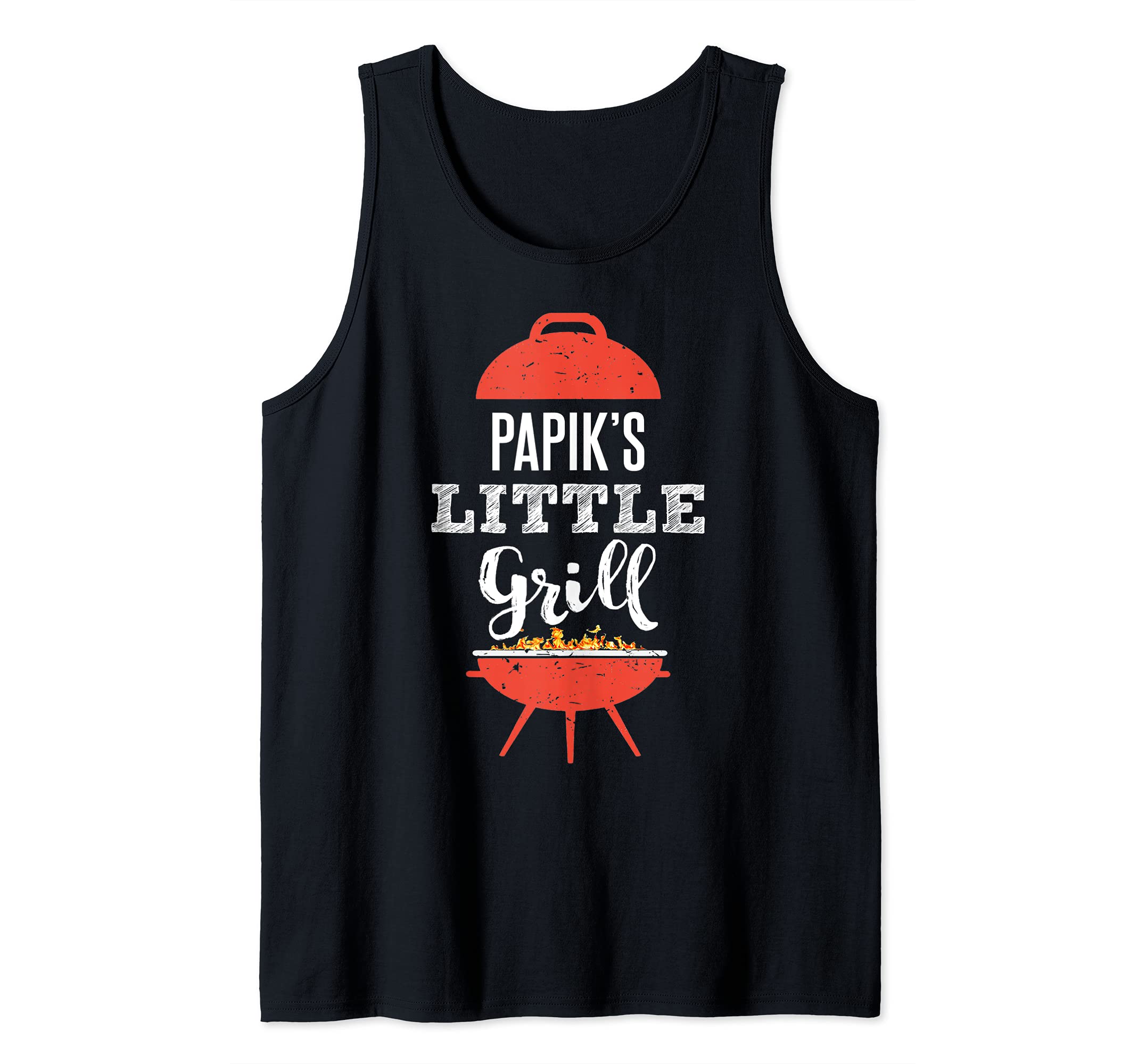 Funny BBQ Grilling Gift Design for Papik's Little Grill Tank Top