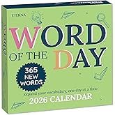 2026 Word of the Day Daily Calendar | Day To Day Tear Off Desktop Calendar with 365 New & Interesting Words & Definitions for Everyday of the Year, Fun Box Calendar Present For Men or Women, Christmas Stocking Stuffer Gift for Home or Office