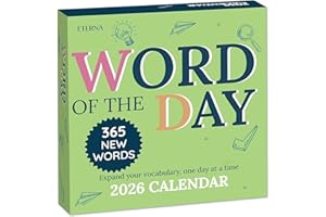 ETERNA GOODS 2026 Word of the Day Daily Calendar | Day To Day Tear Off Desktop Calendar with 365 New & Interesting Words & Definitions for Everyday of the Year, Fun Box Calendar Present For Men or Women, Christmas Stocking Stuffer Gift for Home or Office
