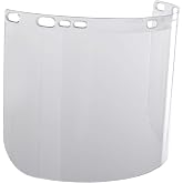 Jackson Safety Faceshield Window for Jackson Safety Headgear, 8" x 15.5" x 0.06", Polycarbonate, Unbound, Clear Tint, 14132