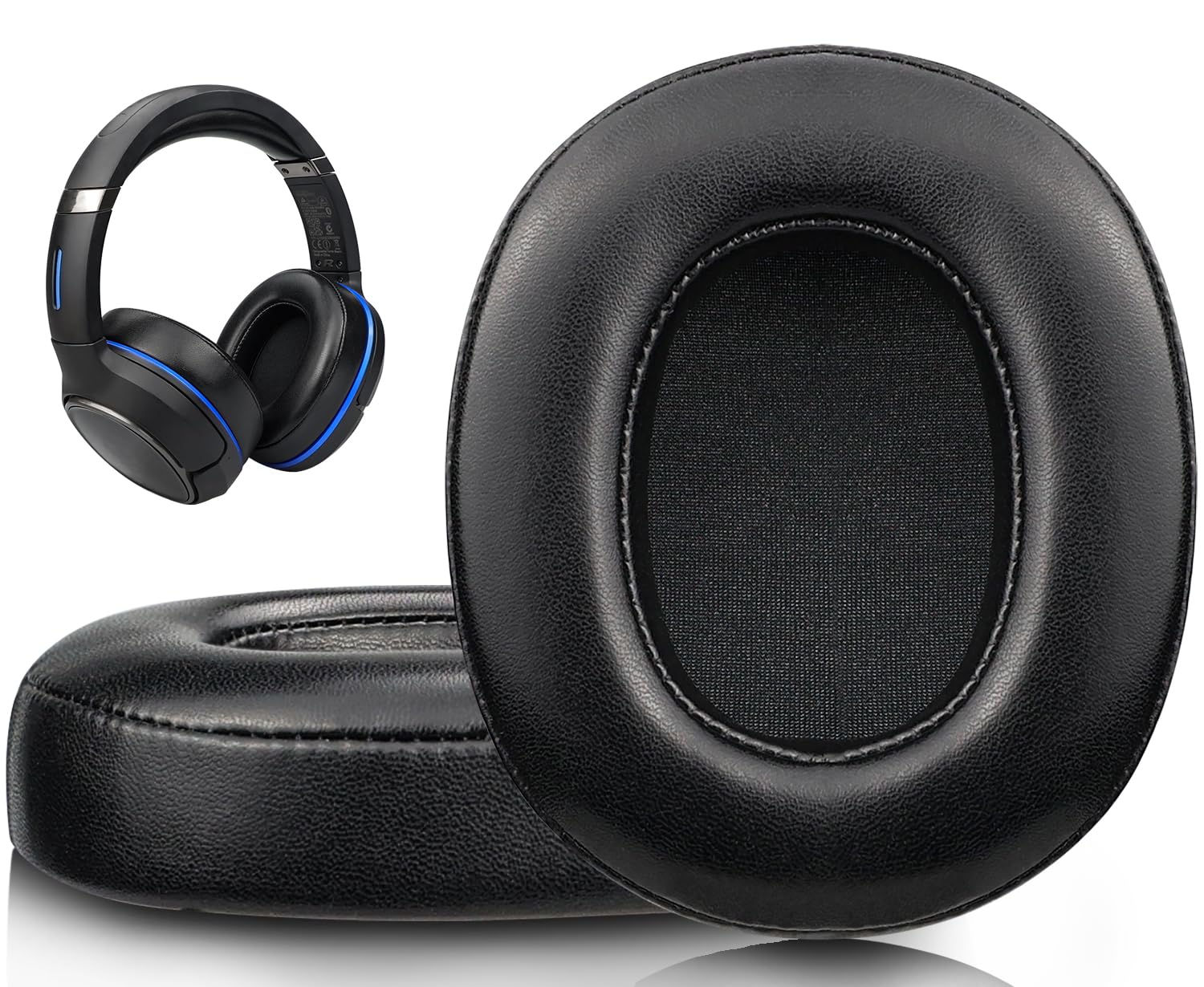SOULWIT Professional Earpads Cushions Replacement for Turtle Beach Ear Force Elite 800/800X Wireless Gaming Headset, Ear Pads with Softer Protein Leather, Noise Isolation Memory Foam