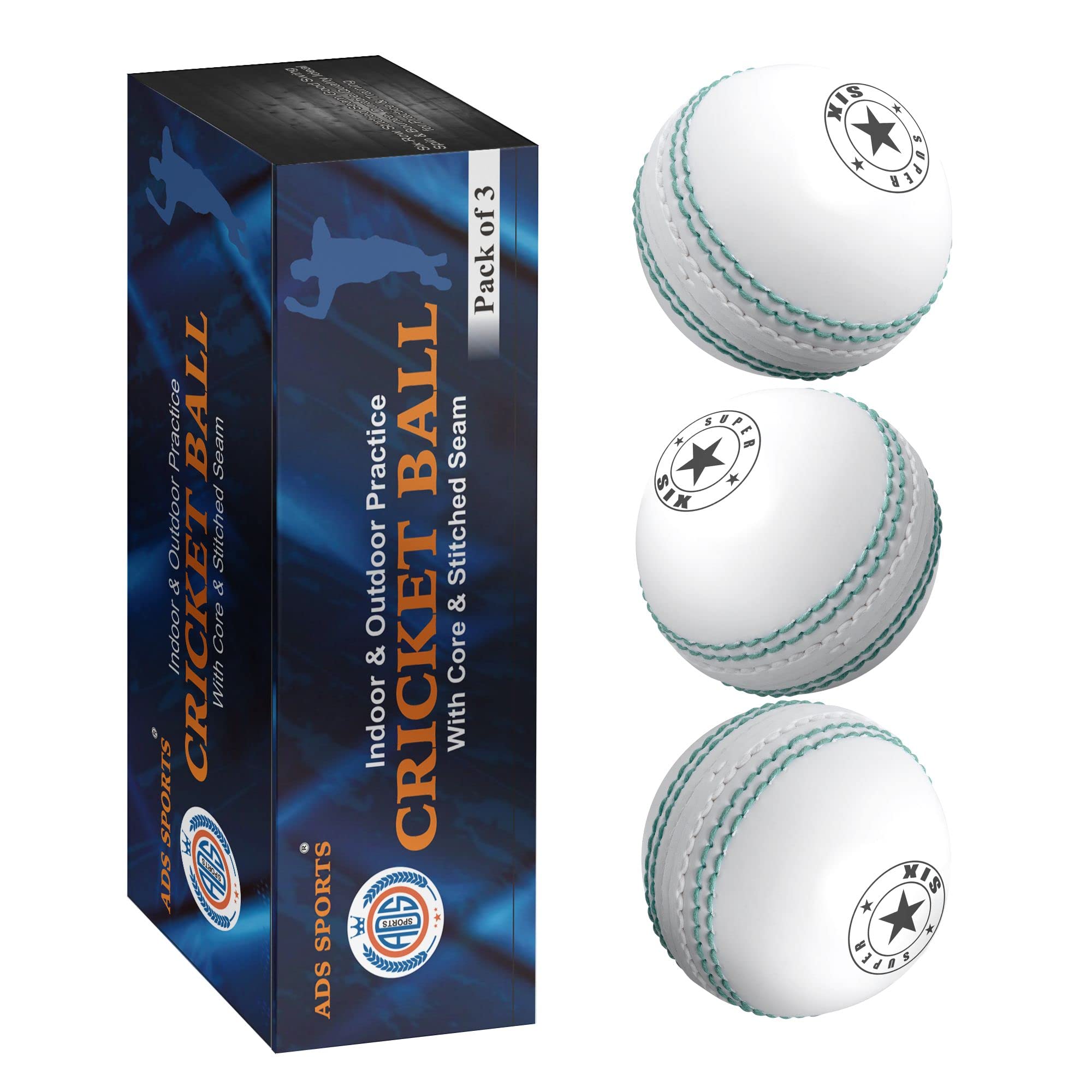 SPIN FIRST Incrediballs Soft Rubber Practice Balls | Safe Indoor & Outdoor Cricket Ball | Stitched Seam with PU Core | Ideal for Coaching, Garden Play & Skill Development