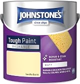 Johnstone's Washable Matt Emulsion Vanilla Burst 2.5L 12m2/L Non Toxic