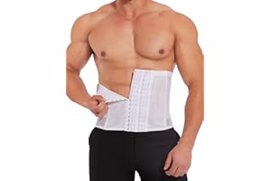 Vaslanda Waist Trainer For Men Tummy Control Shapewear Girdle Stomach Band Back Support Body Shaper Trimmer Belt