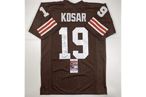 HOFSM.COM HALL OF FAME SPORTS MEMORABILIA Autographed/Signed Bernie Kosar Cleveland Brown Football Jersey JSA COA