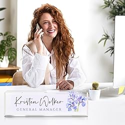 Custom Office Name Plate for Desk - Desk Name Plate