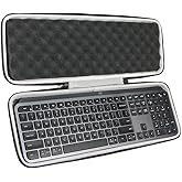 khanka Hard Travel Case Replacement for Logitech MX Keys S/MX Keys Mini/MX Keys Advanced Wireless Illuminated Keyboard Graphite,Case Only