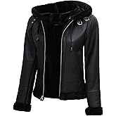 fjackets Leather Sherpa Jackets For Womens - Real Lambskin Shearling Jackets Women's Stylish Outerwear Leather Jacket Womens