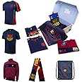 Icon Sports Ultimate Fan Pack: Officially Licensed FC Barcelona Soccer Bag, Scarf, Jacket & Shirts 5 Piece Value Set
